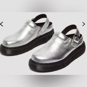 NEW DR. Martens LAKETEN SLINGBACK MULE Metallic Tumble Women’s Sz 7